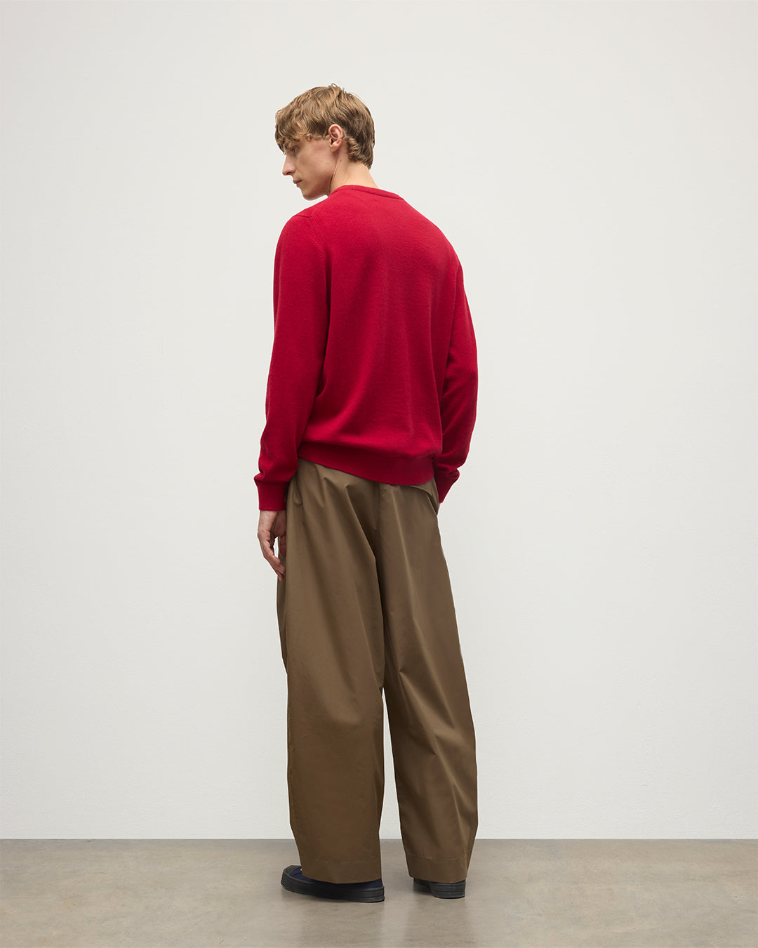 Rory Red Classic Cashmere Crew Jumper