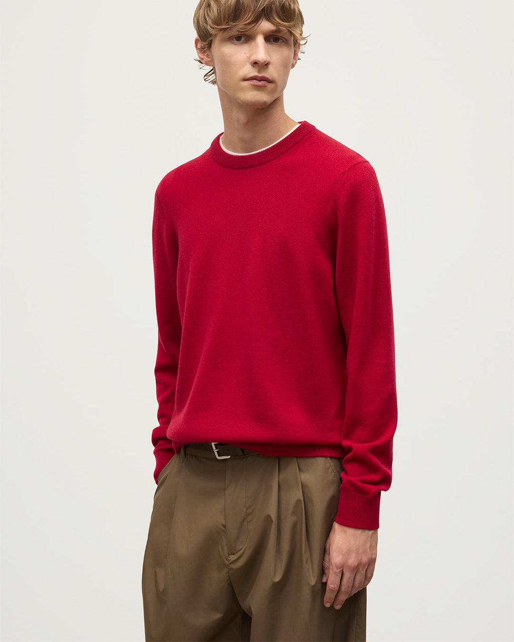Rory Red Classic Cashmere Crew Jumper