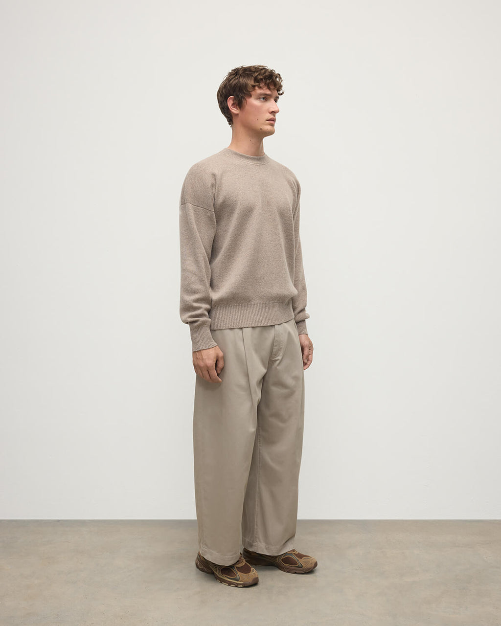 Relaxed Milano Stitch Light Brown Jumper