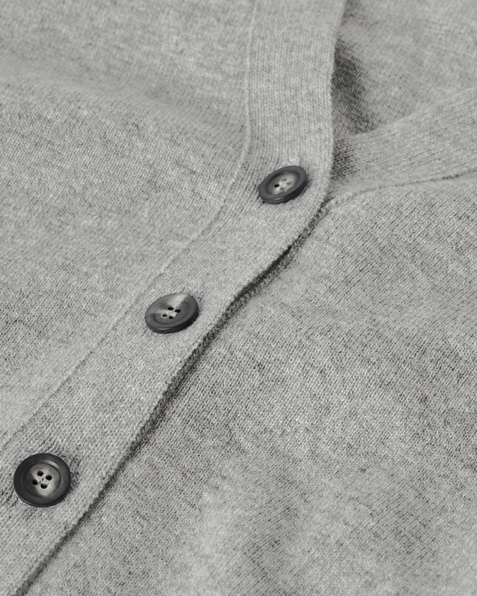 Milano Stitch Light Grey Cashmere Cardigan