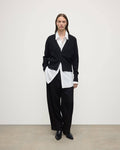 Milano Stitch Black Cashmere Cardigan