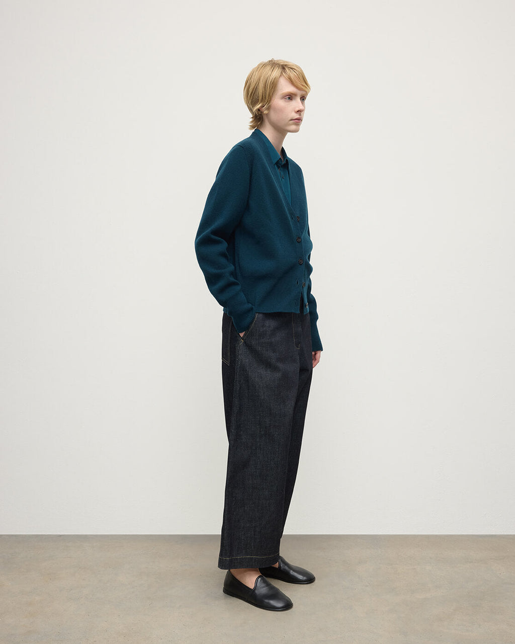 Milano Stitch Bottle Green Cashmere Cardigan