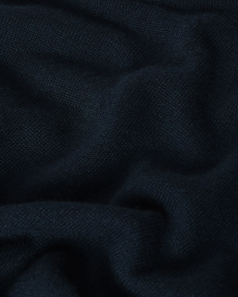 Tie-Waist Cashmere Dark Green Jumper Dress