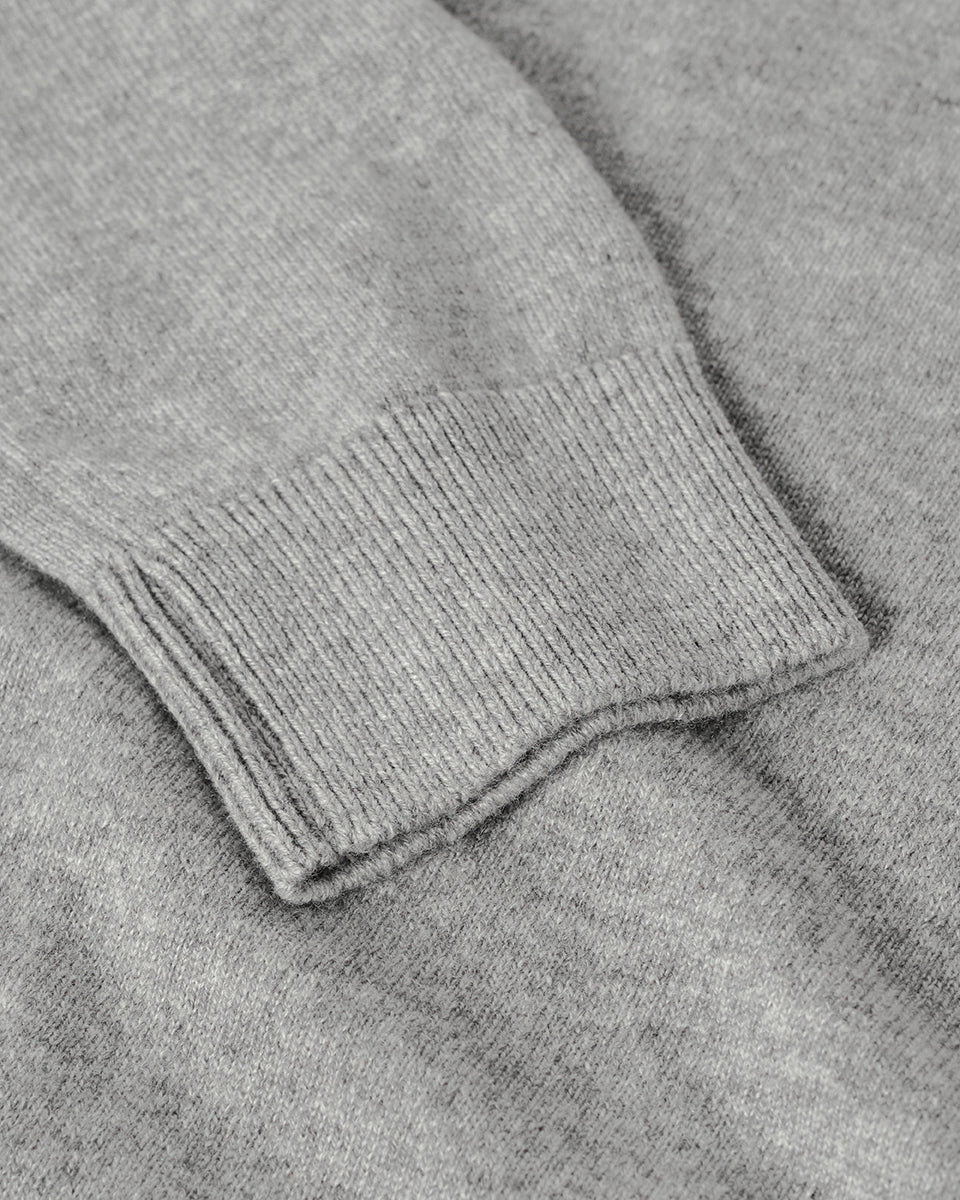Classic Cashmere Light Grey Round Neck Jumper