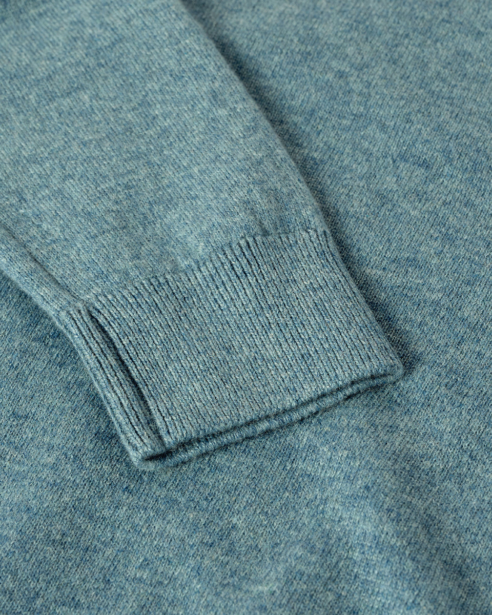 Classic Cashmere Green Round Neck Jumper