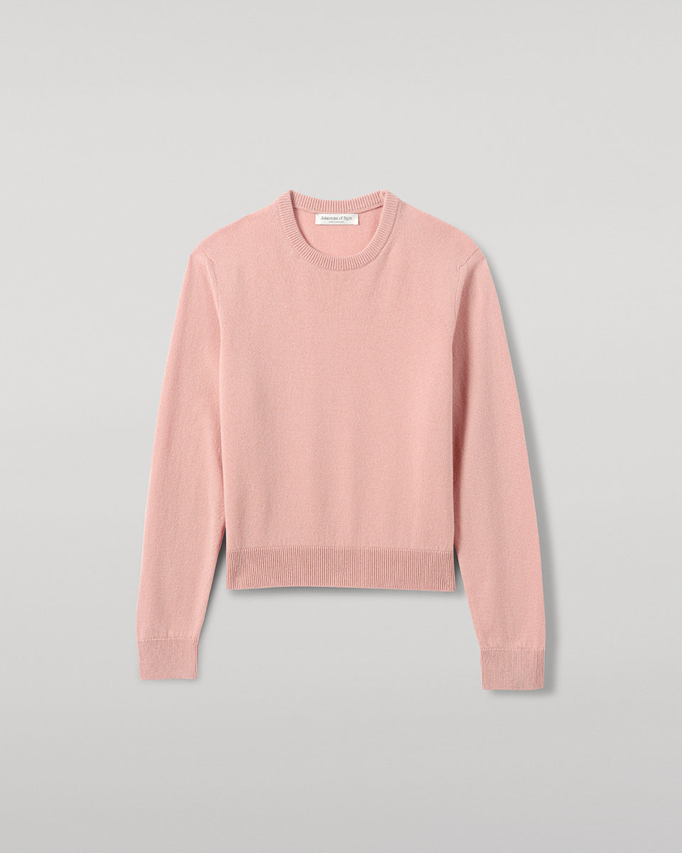 Classic Cashmere Pink Round Neck Jumper