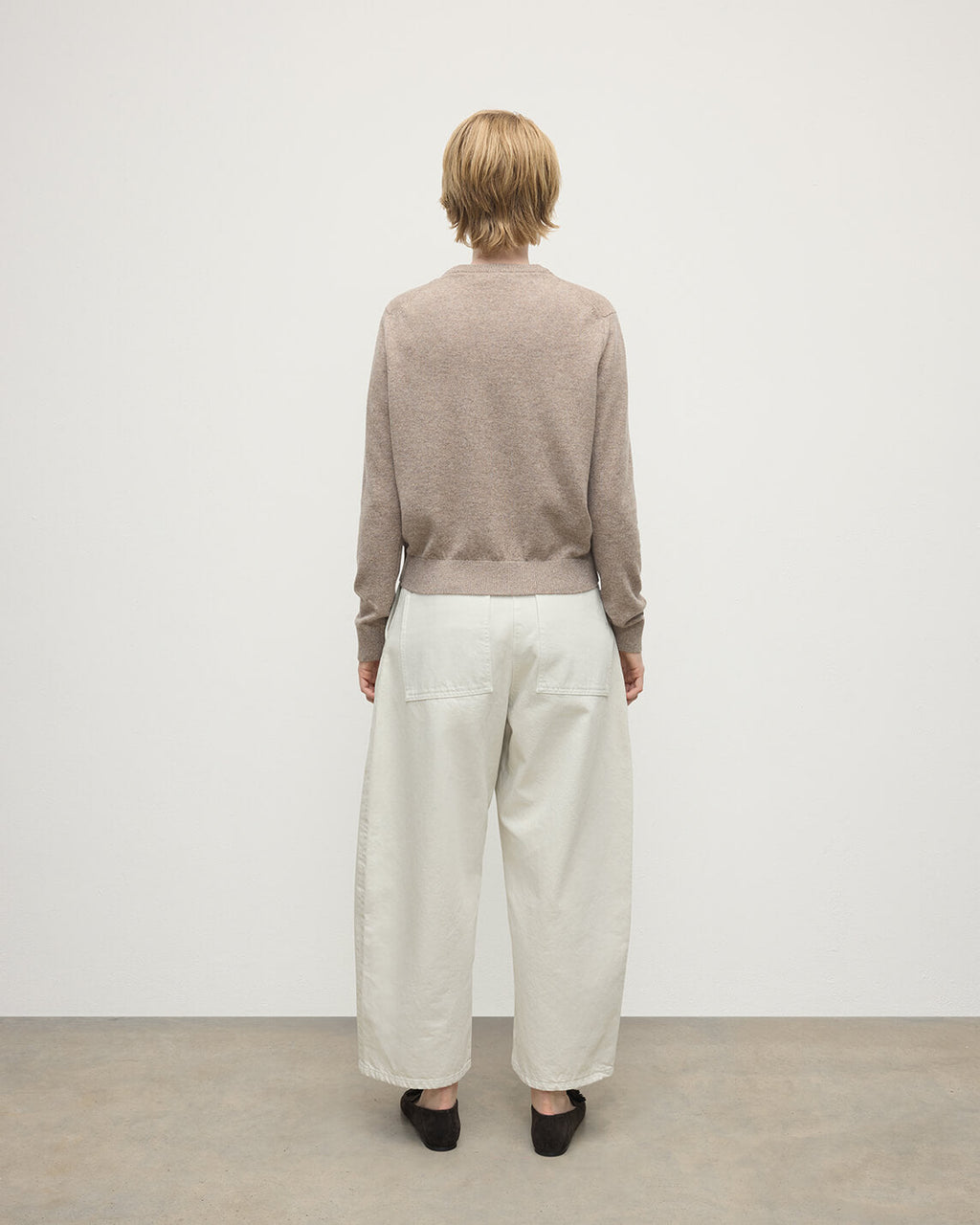 Classic Cashmere Brown Round Neck Jumper