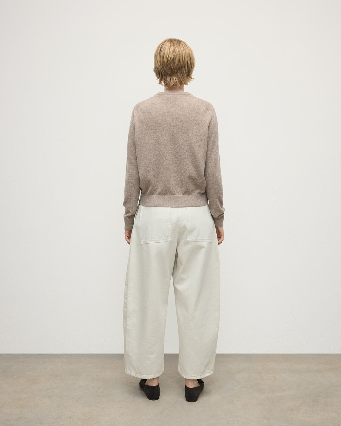 Classic Cashmere Brown Round Neck Jumper