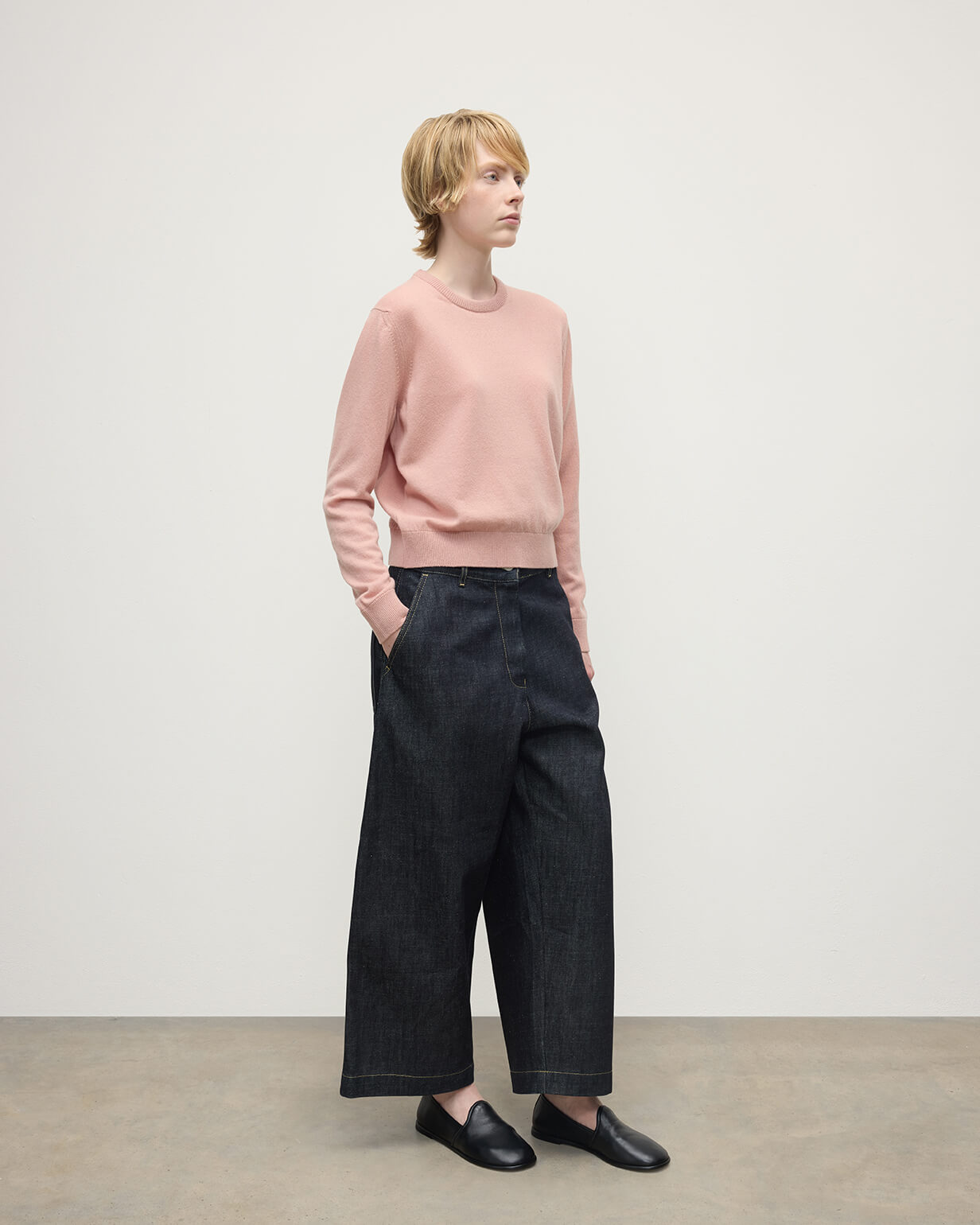 Classic Cashmere Pink Round Neck Jumper