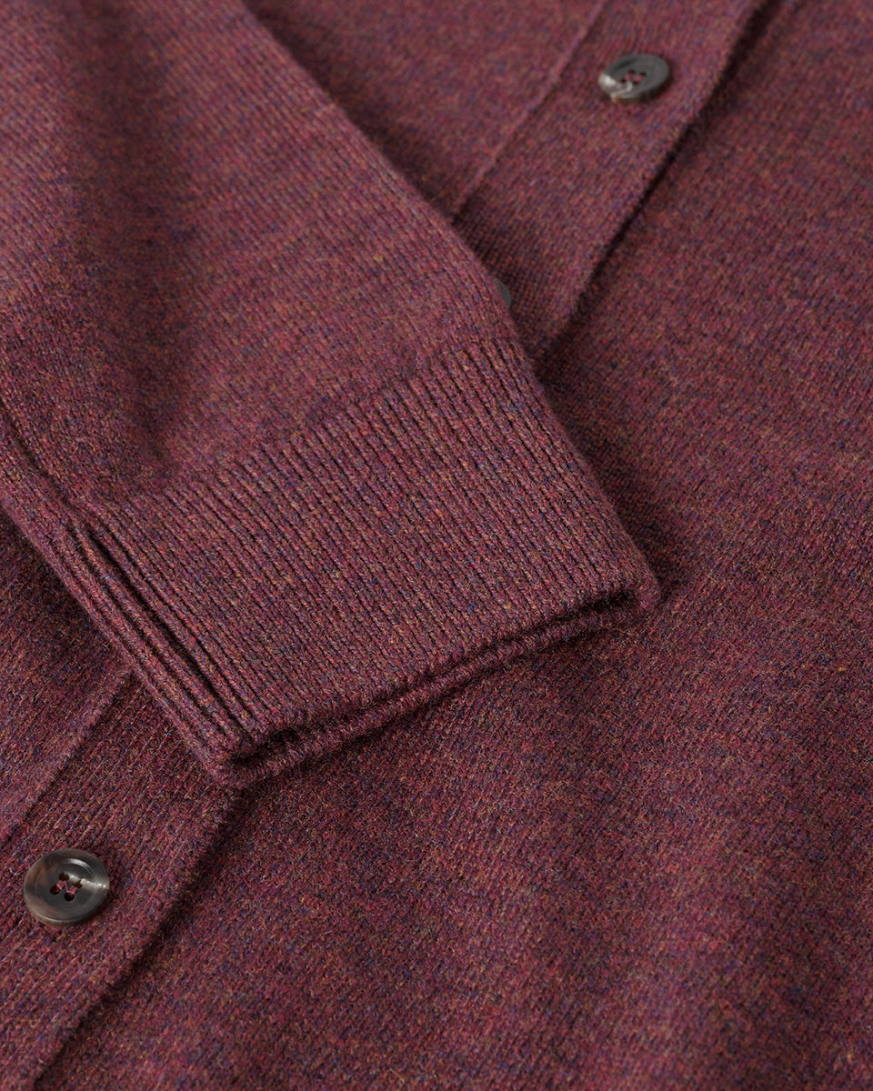 Classic Cashmere Purple Cardigan