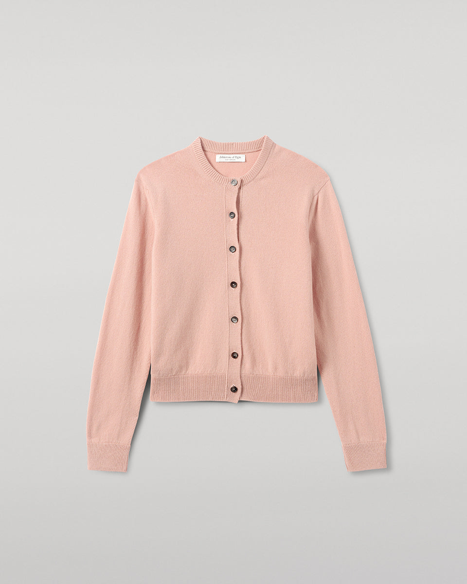 Classic Cashmere Pink Cardigan