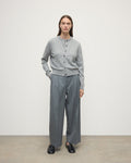 Classic Cashmere Light Grey Cardigan