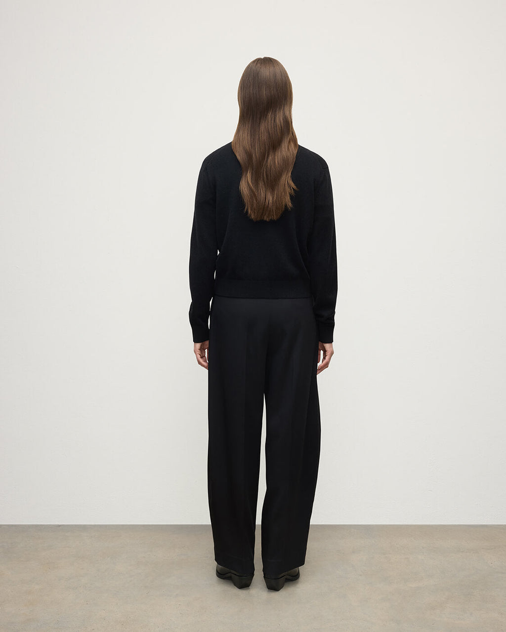 Classic Cashmere Black Cardigan