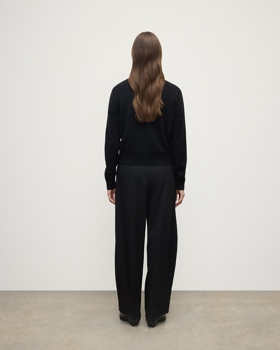 Classic Cashmere Black Cardigan