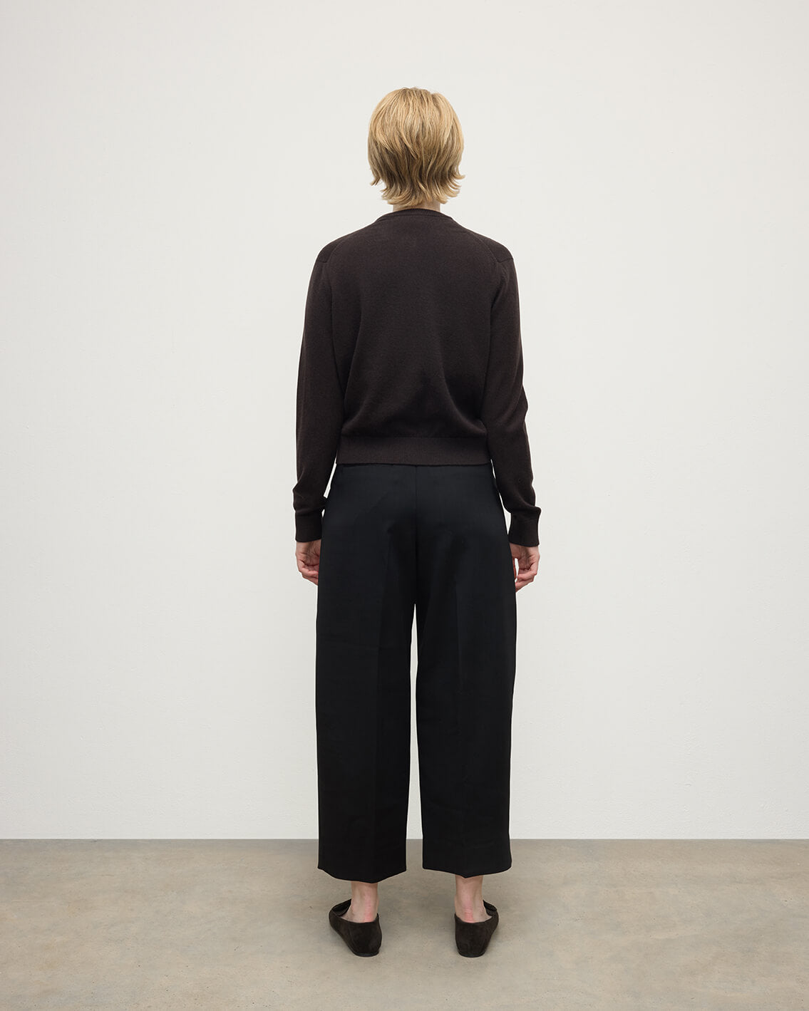 Classic Cashmere Dark Brown Cardigan