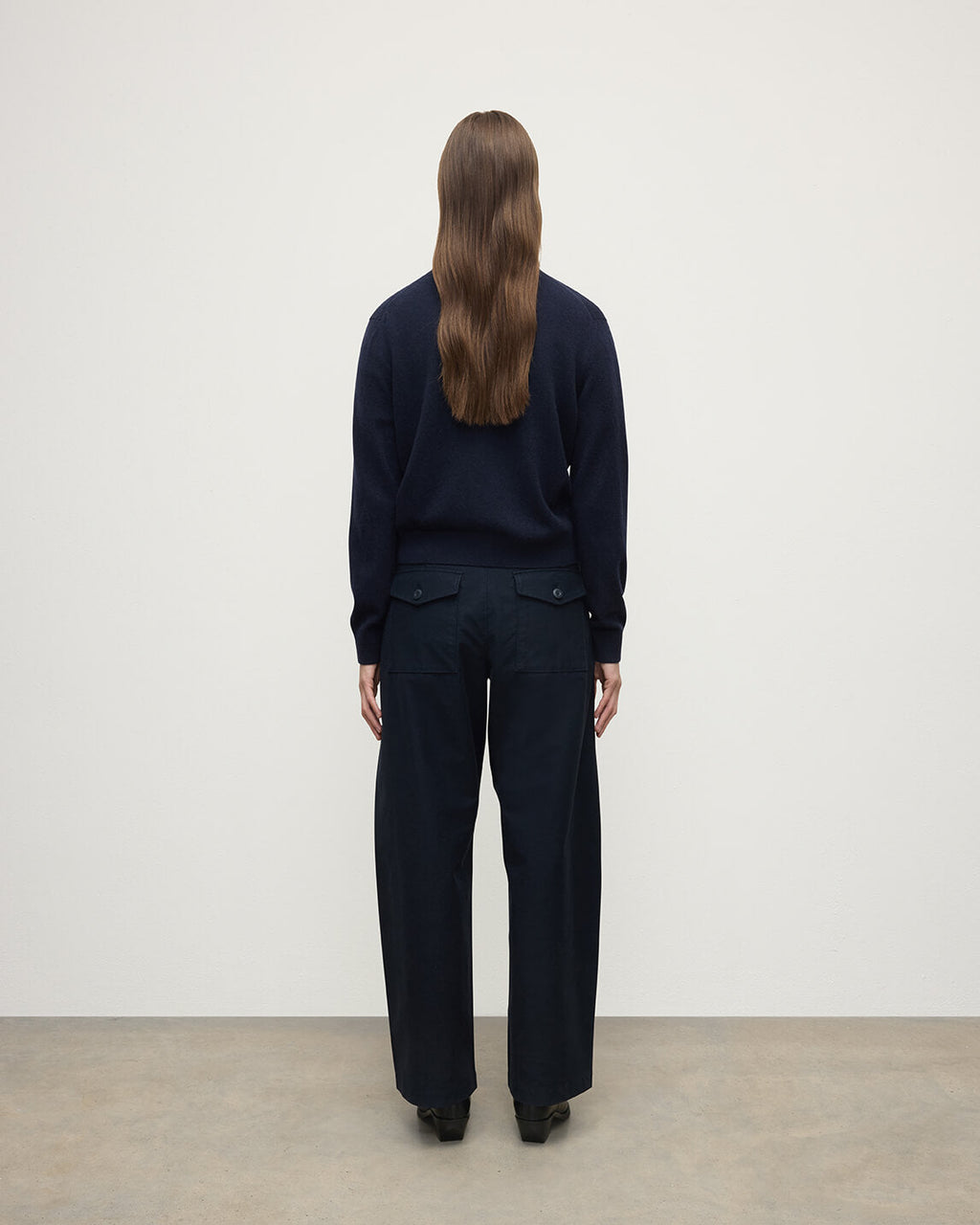 Classic Cashmere Dark Navy Cardigan