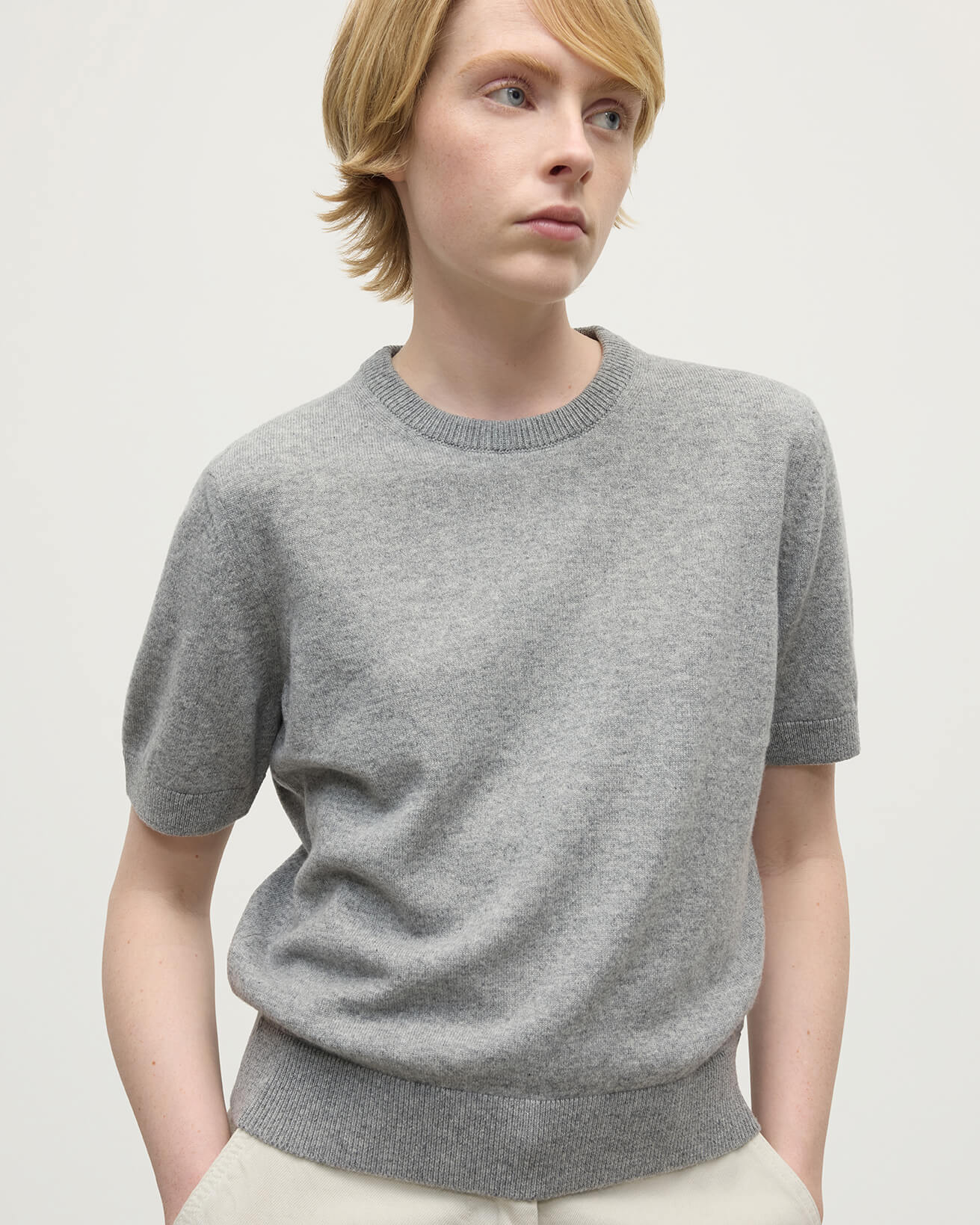 Classic Cashmere Light Grey T-shirt