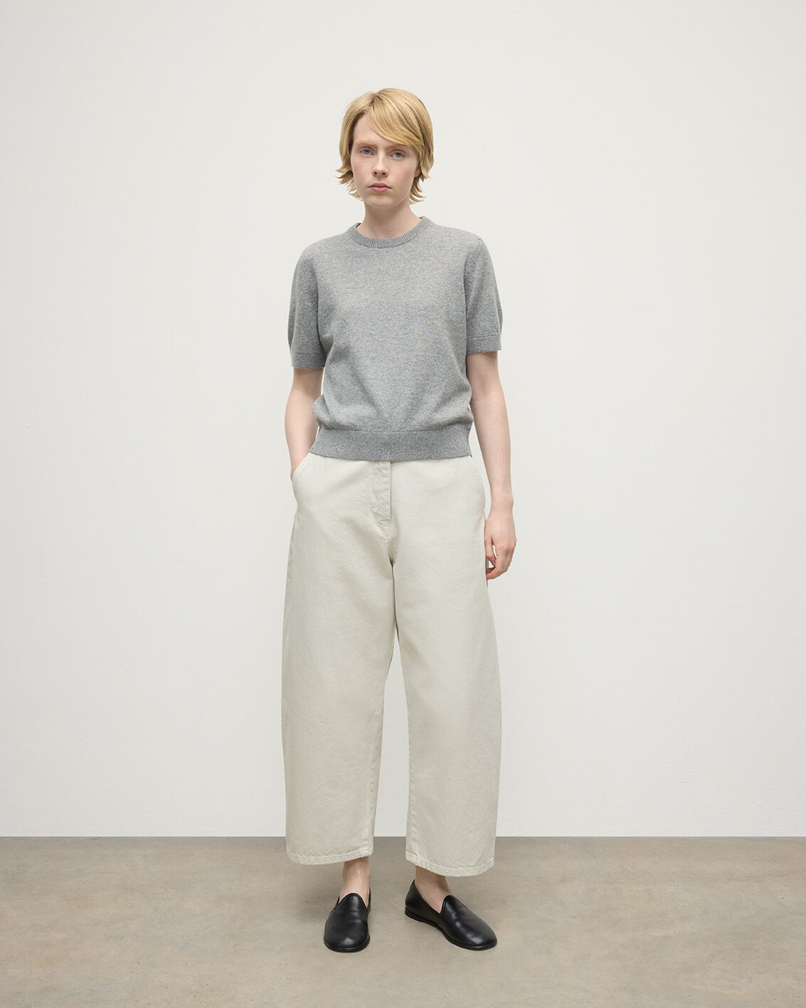 Classic Cashmere Light Grey T-shirt