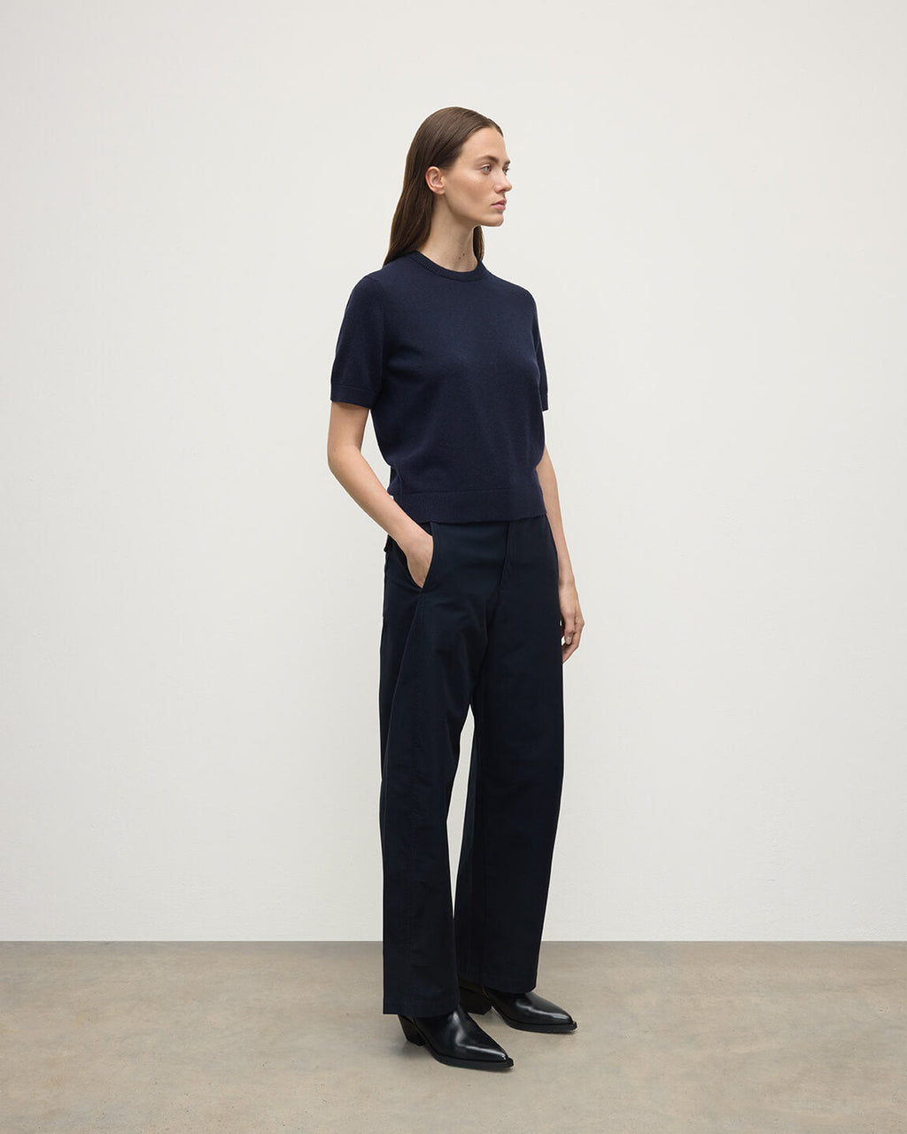 Classic Cashmere Dark Navy T-shirt