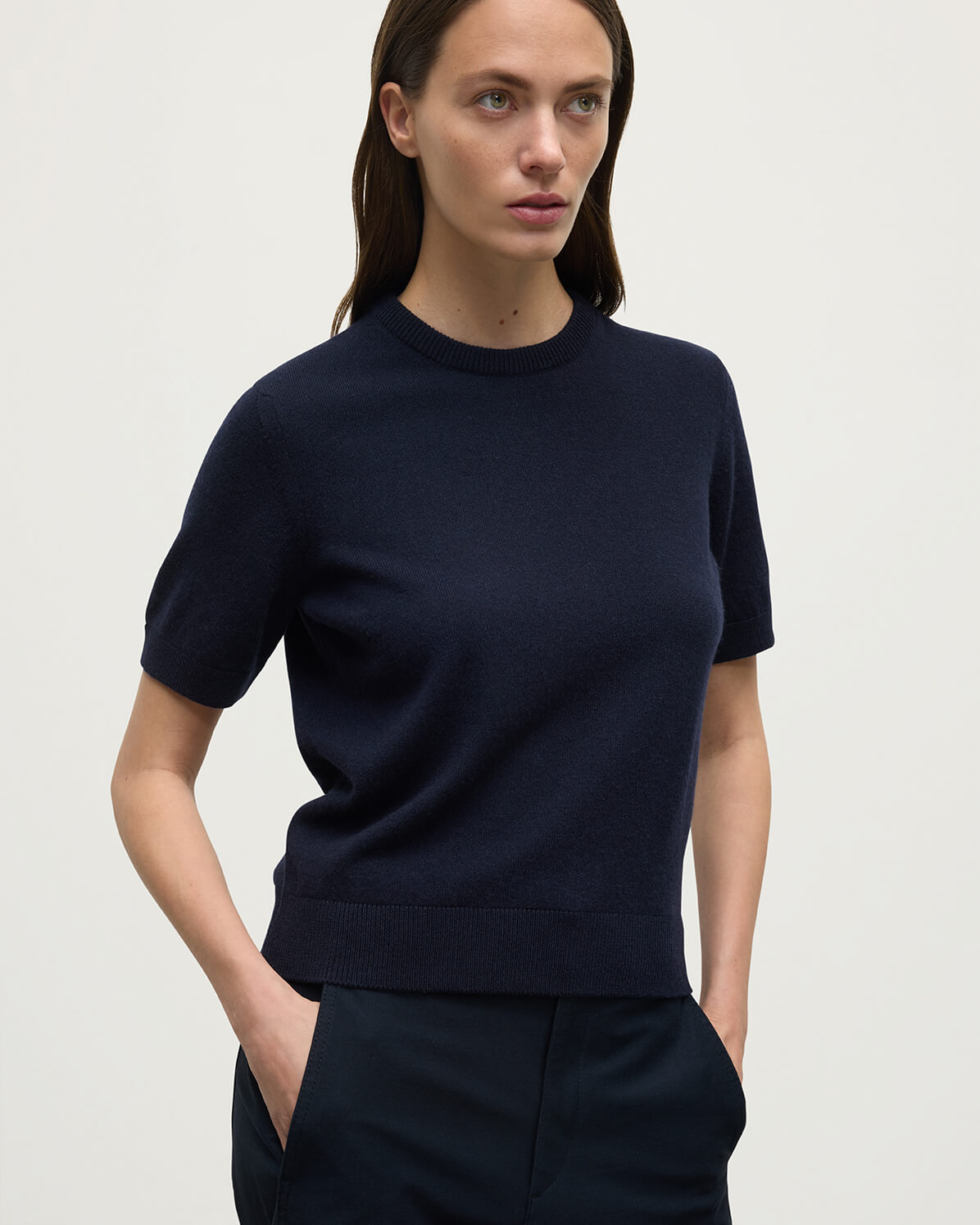 Classic Cashmere Dark Navy T-shirt