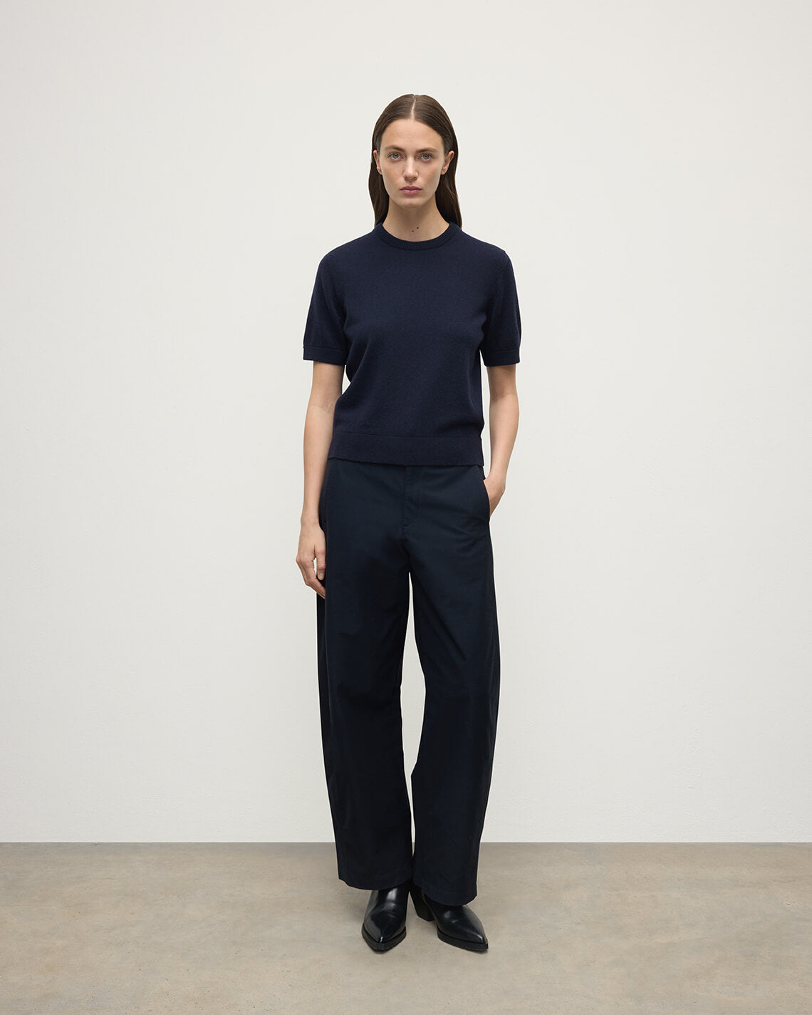 Classic Cashmere Dark Navy T-shirt