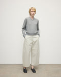 Classic Cashmere Light Grey V Neck Jumper
