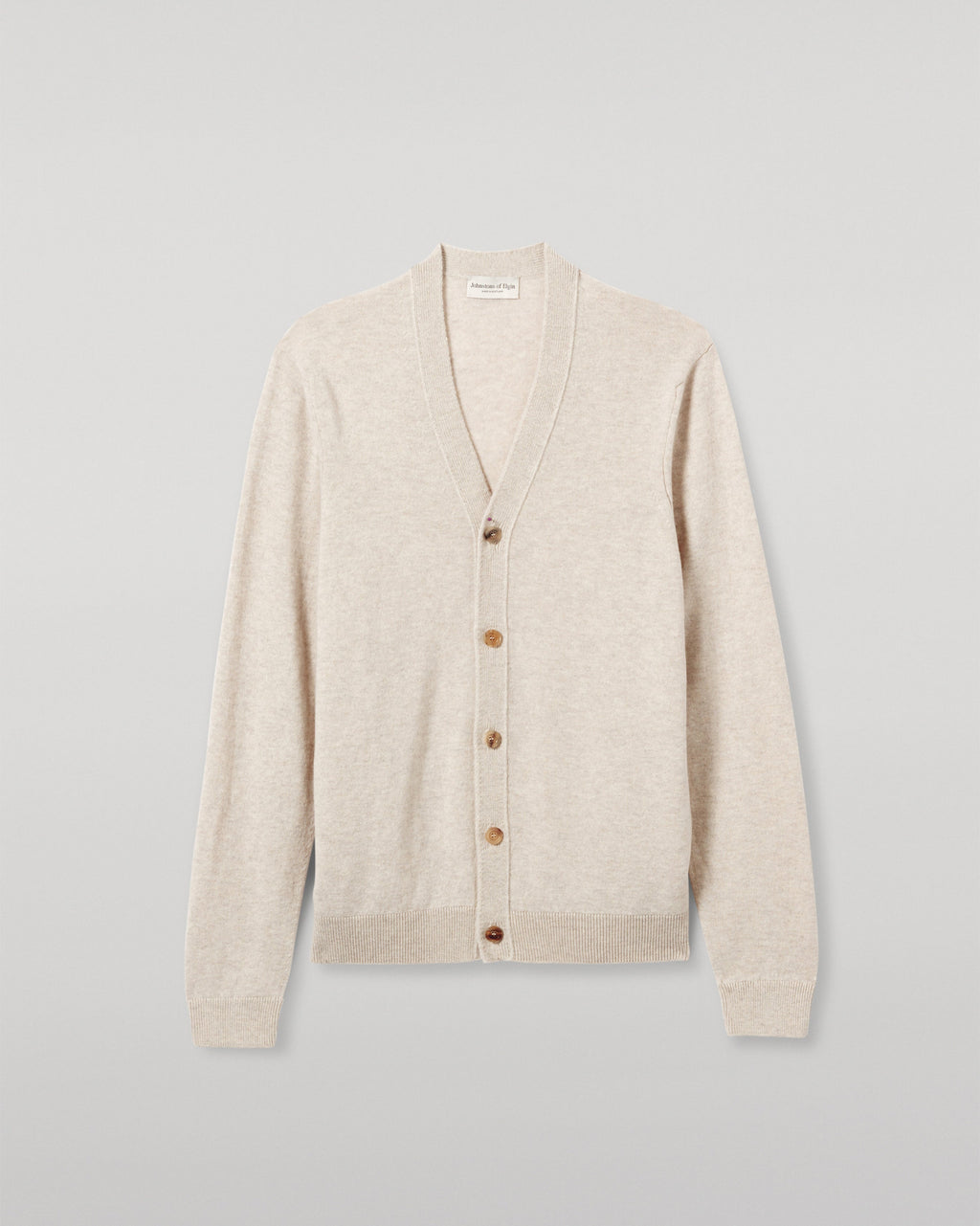 Rory Natural Classic Cashmere Cardigan