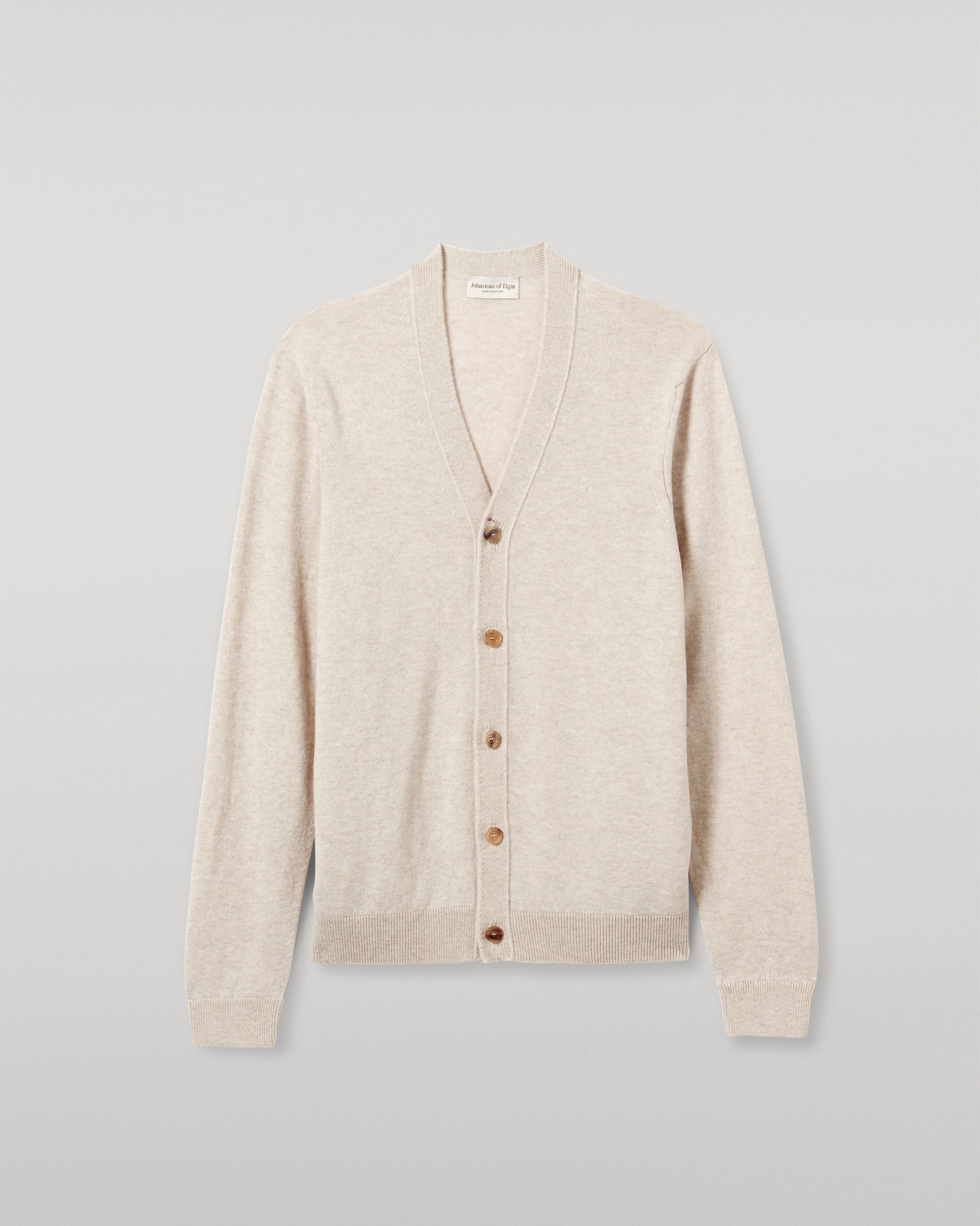 Rory Natural Classic Cashmere Cardigan