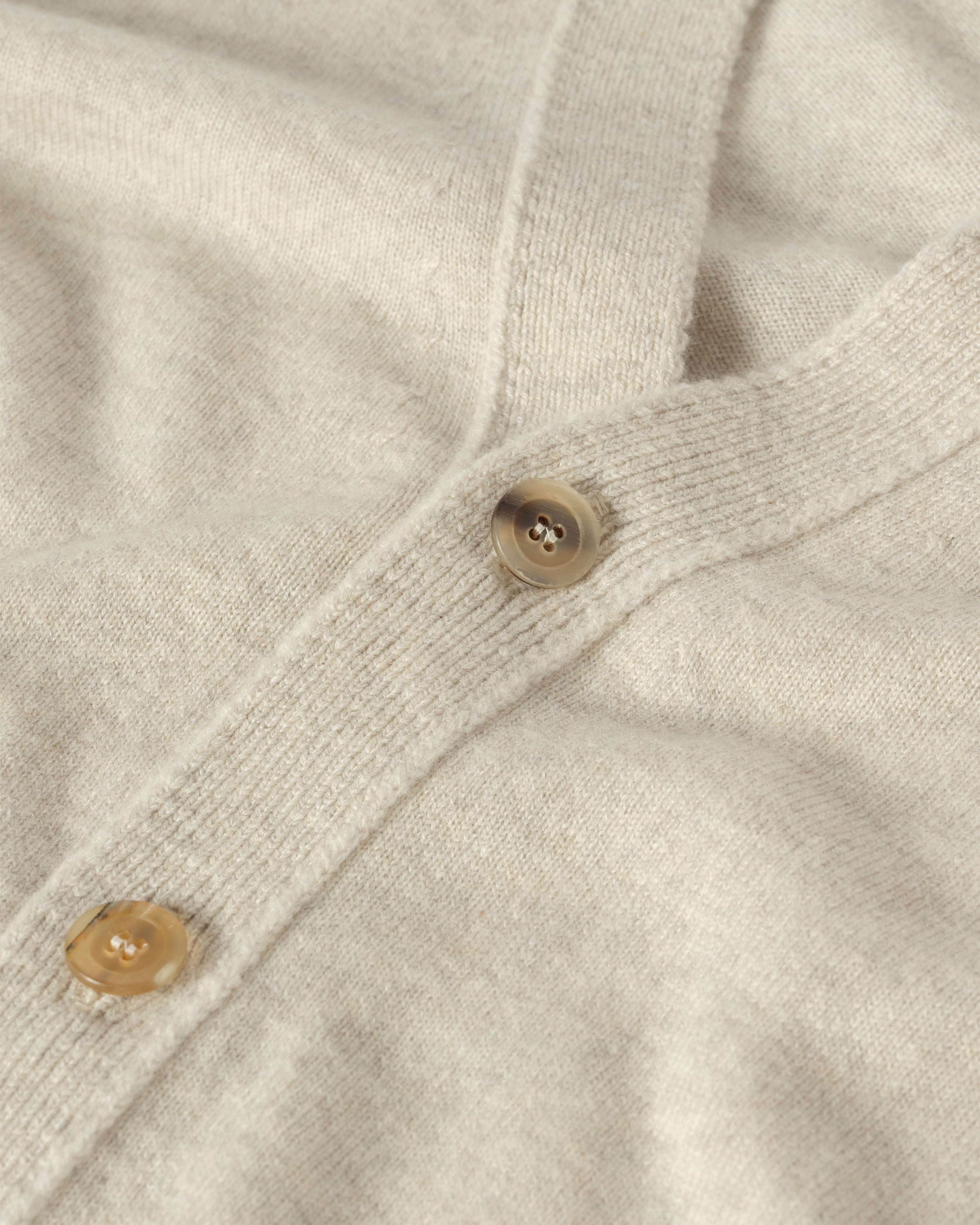 Rory Natural Classic Cashmere Cardigan