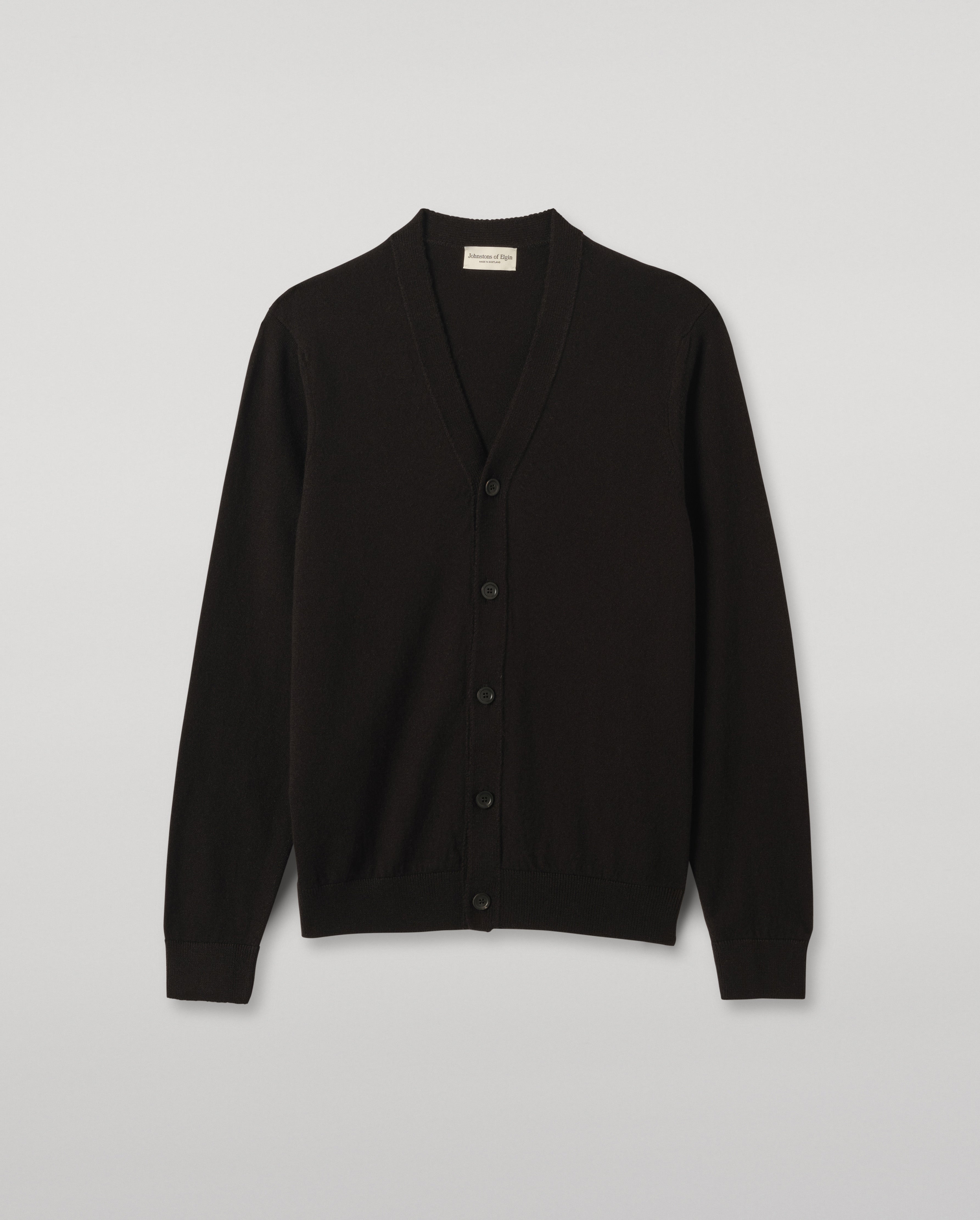 Rory Black Classic Cashmere Cardigan