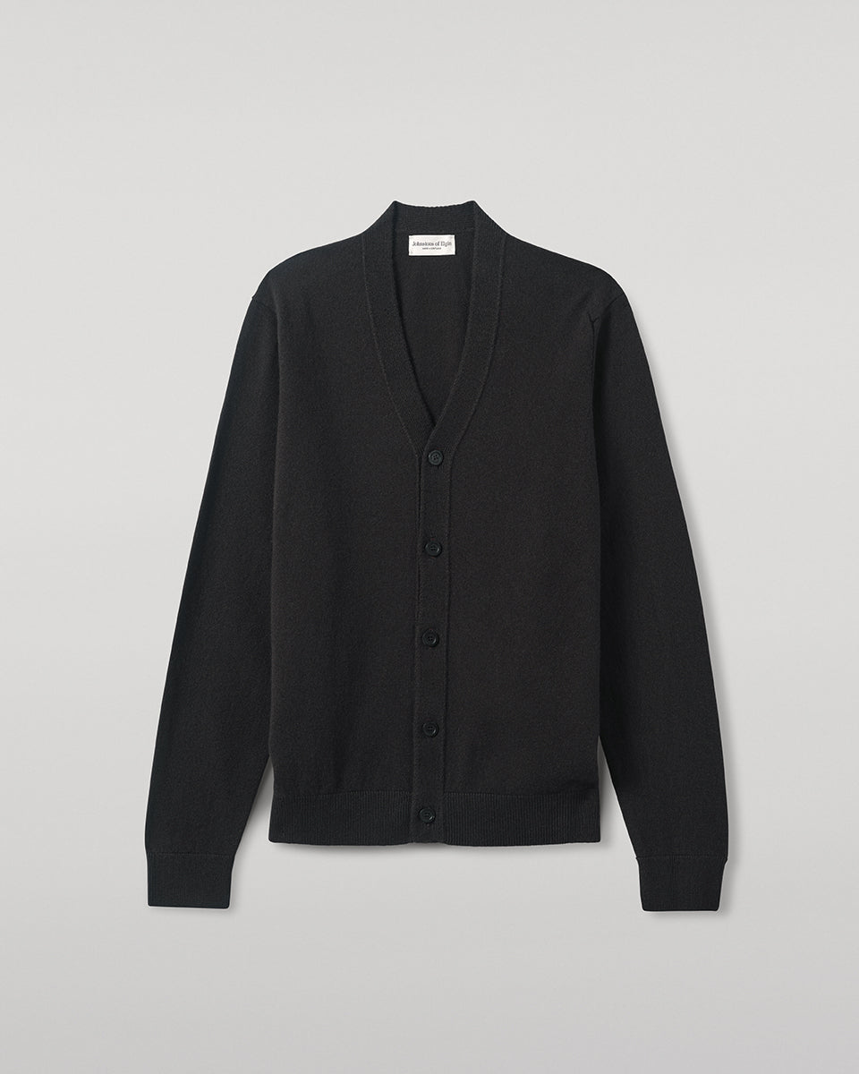 Classic Cashmere Dark Grey Cardigan