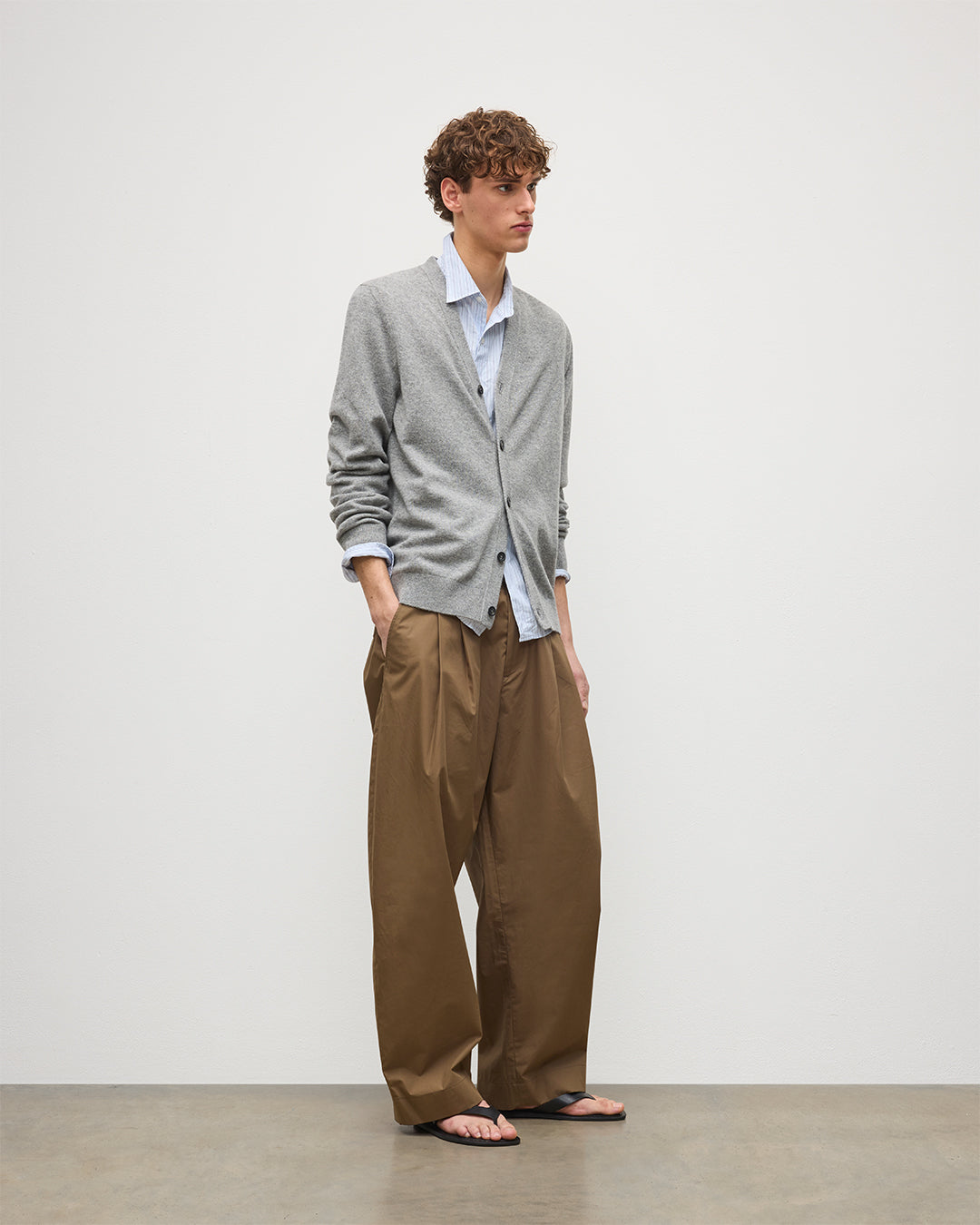 Rory Grey Classic Cashmere Cardigan