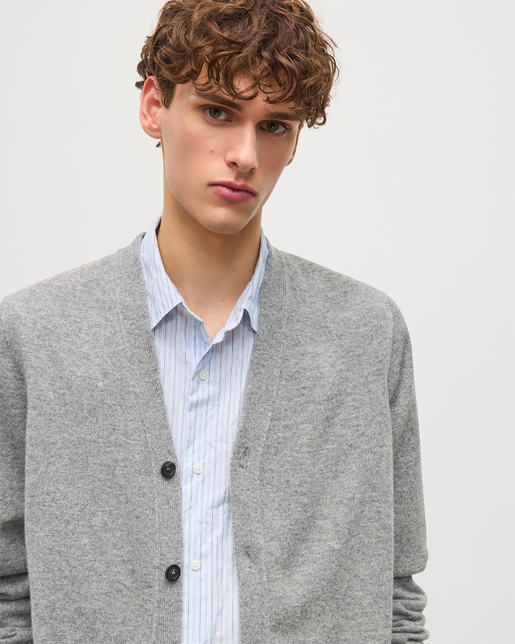 Rory Grey Classic Cashmere Cardigan