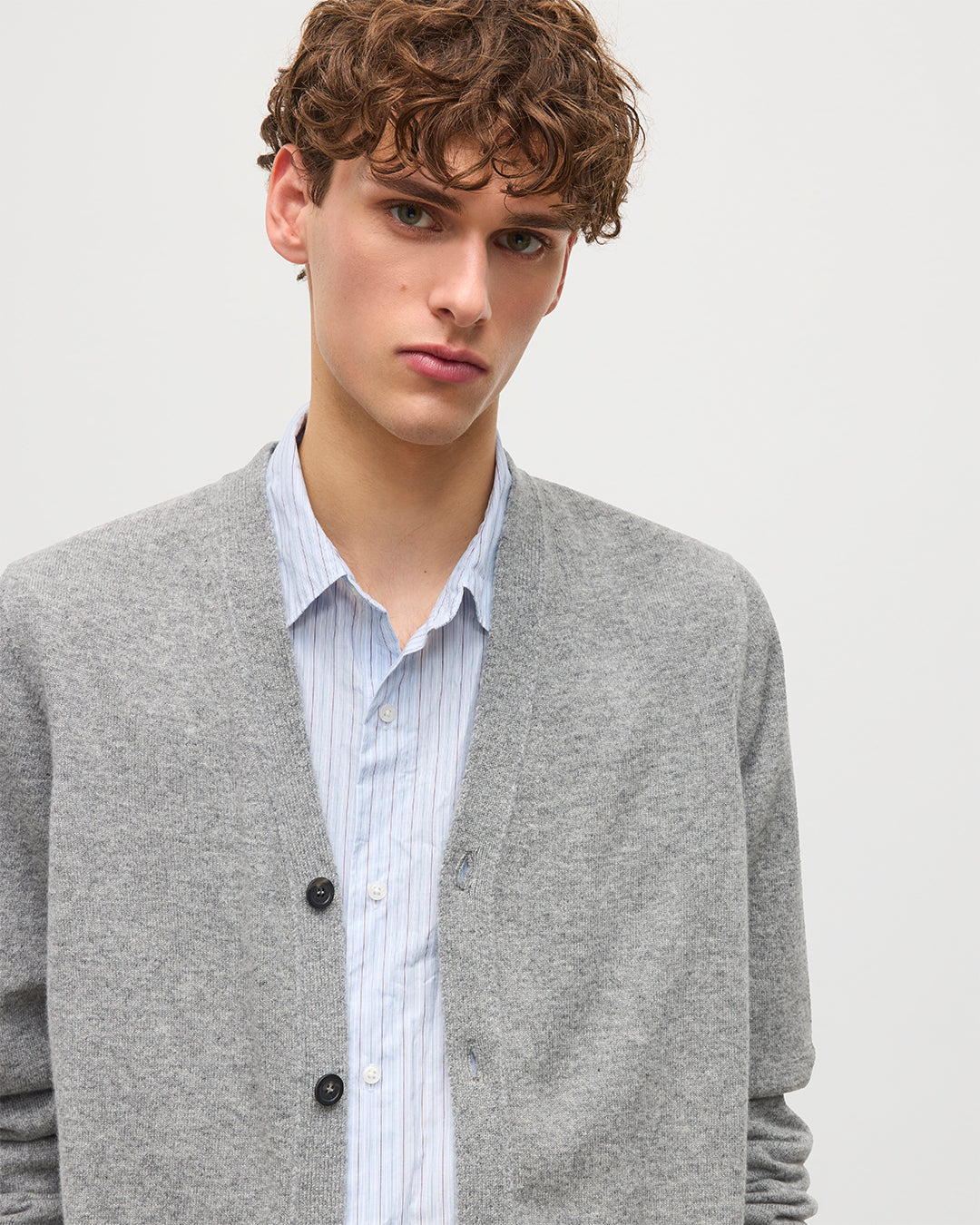 Rory Grey Classic Cashmere Cardigan