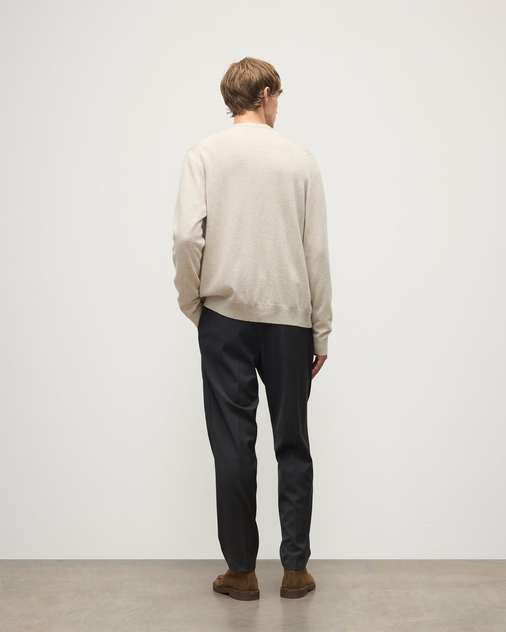 Rory Natural Classic Cashmere Cardigan