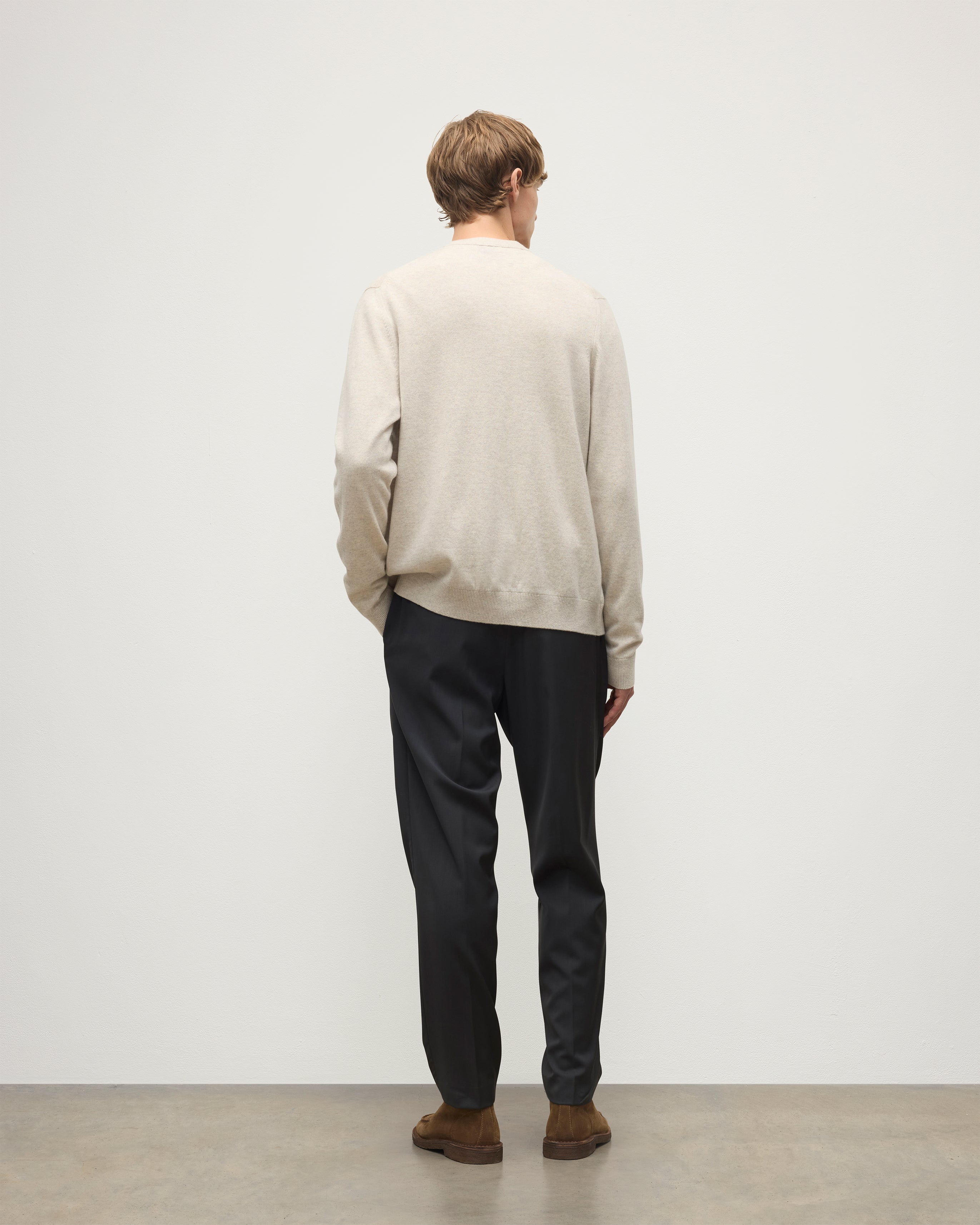 Rory Natural Classic Cashmere Cardigan