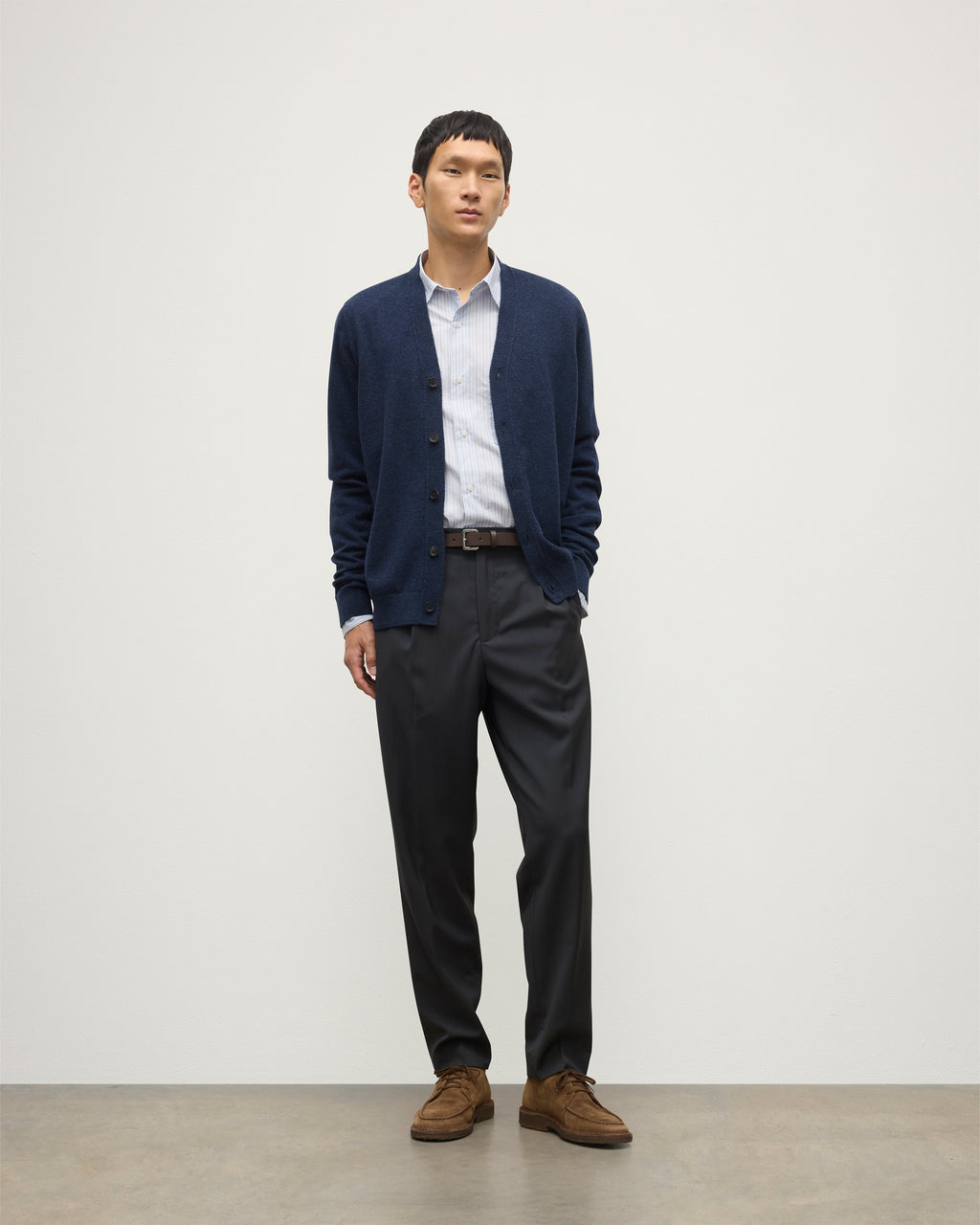 Rory Navy Classic Cashmere Cardigan