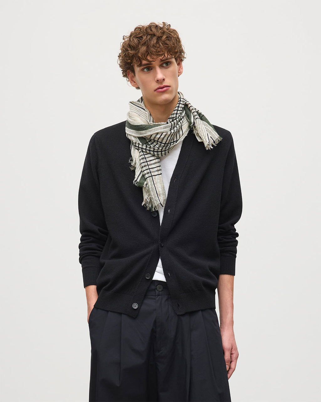 Rory Black Classic Cashmere Cardigan