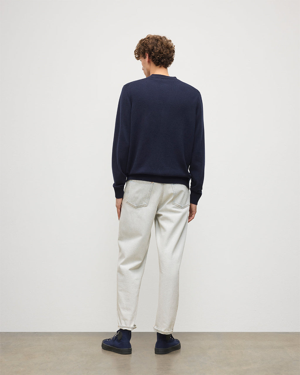 Rory Dark Navy Classic Cashmere Cardigan