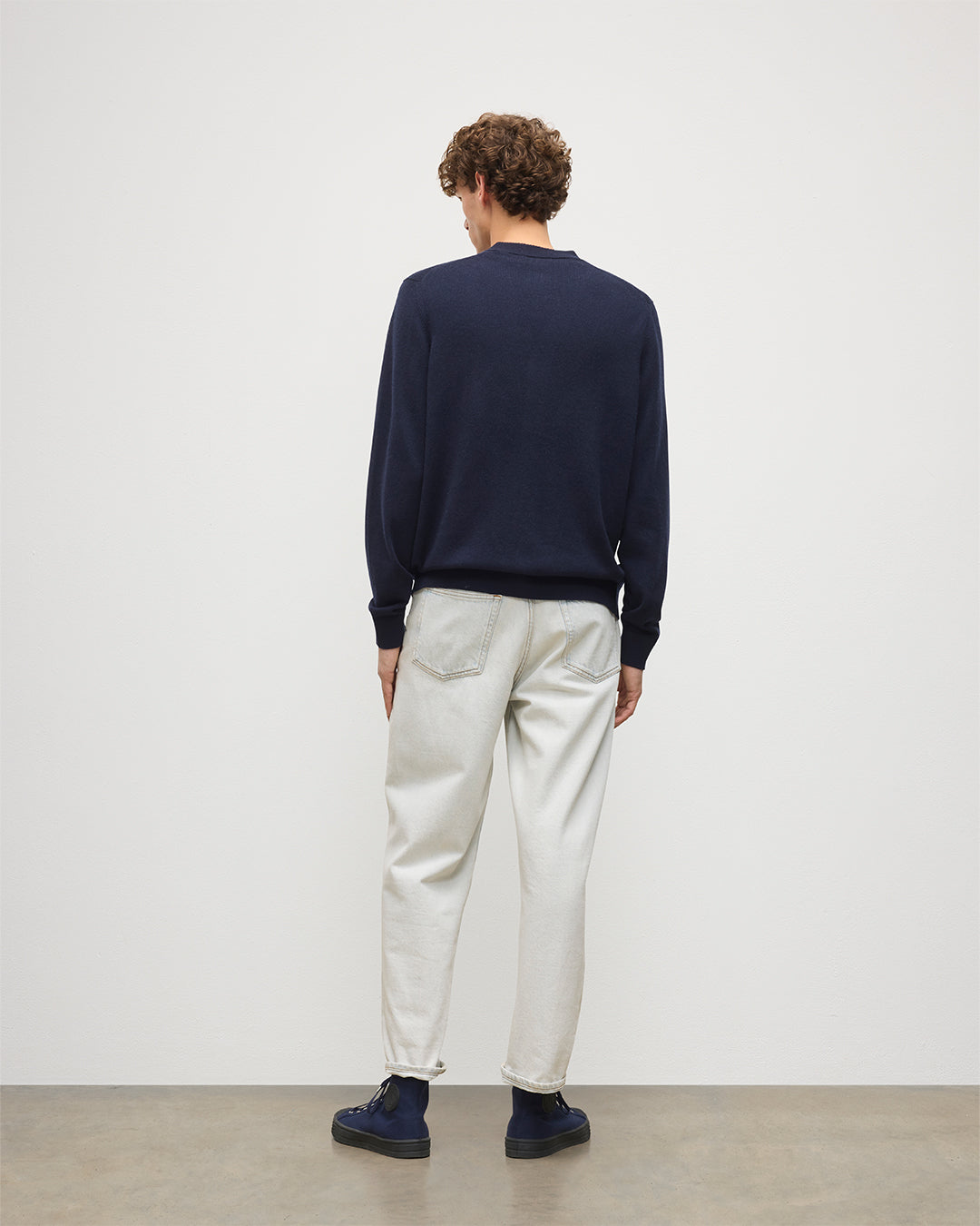 Rory Dark Navy Classic Cashmere Cardigan