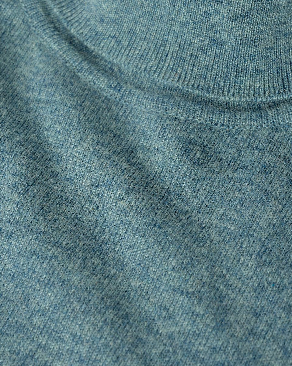 Classic Cashmere Green Roll Neck Jumper
