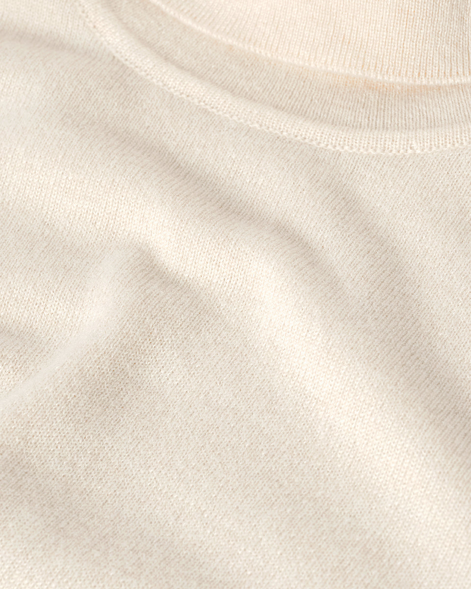 Classic Cashmere Cream Roll Neck Jumper