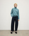 Classic Cashmere Green Roll Neck Jumper