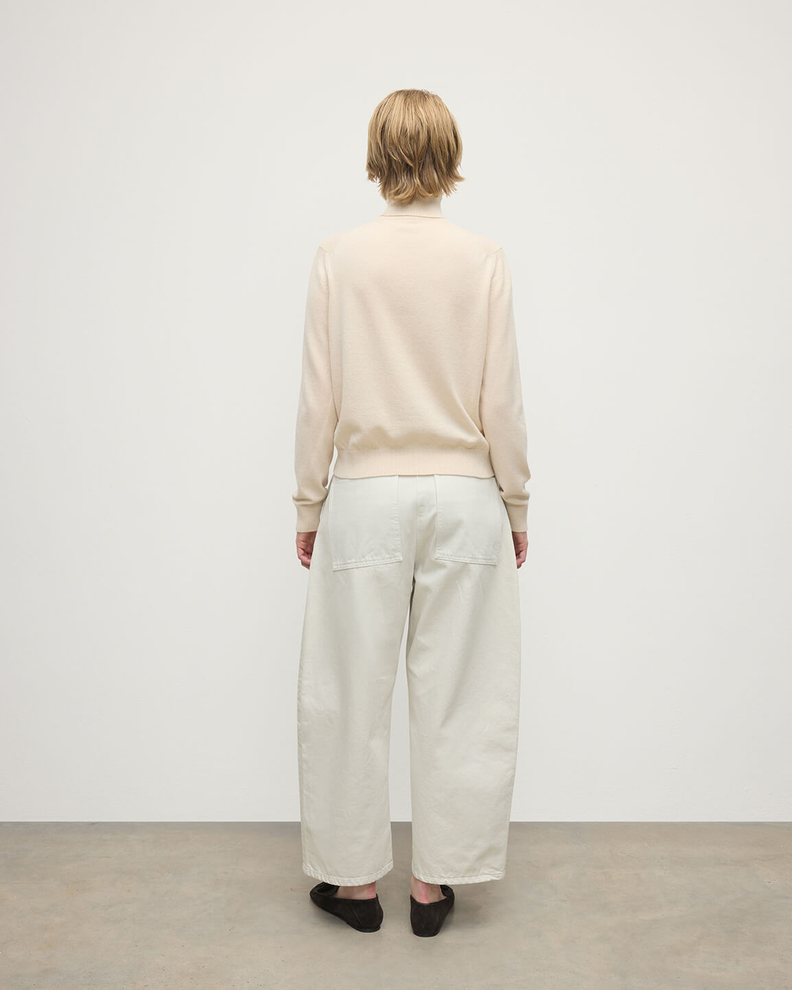Classic Cashmere Cream Roll Neck Jumper