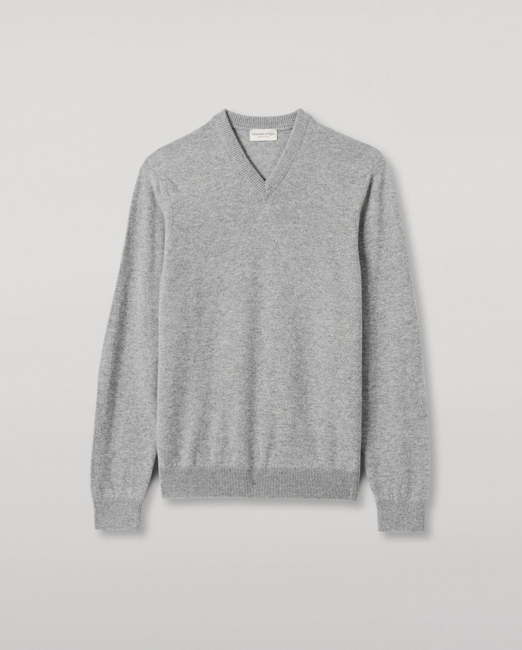 Rory Grey Classic Cashmere V-Neck Jumper