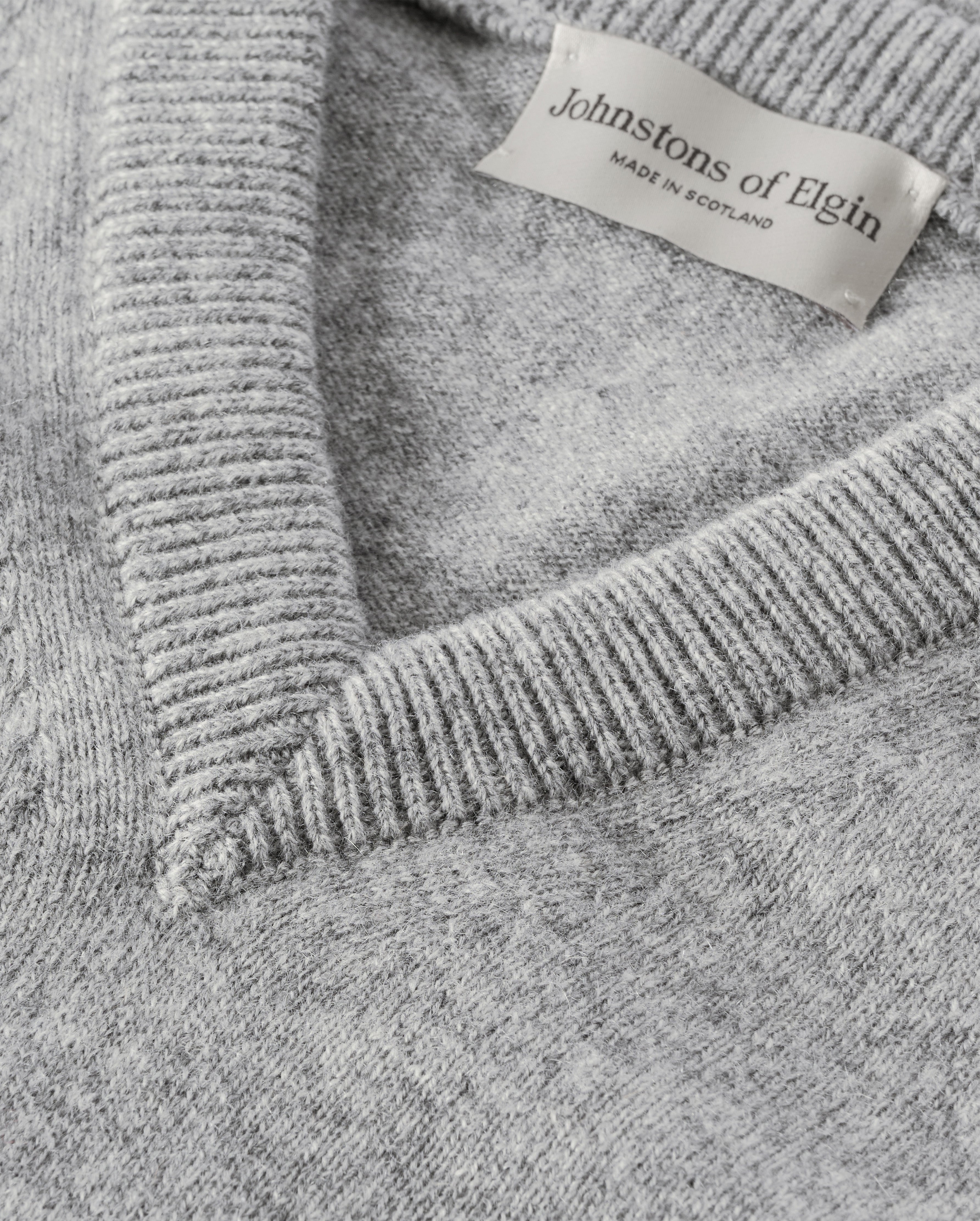 Rory Grey Classic Cashmere V-Neck Jumper