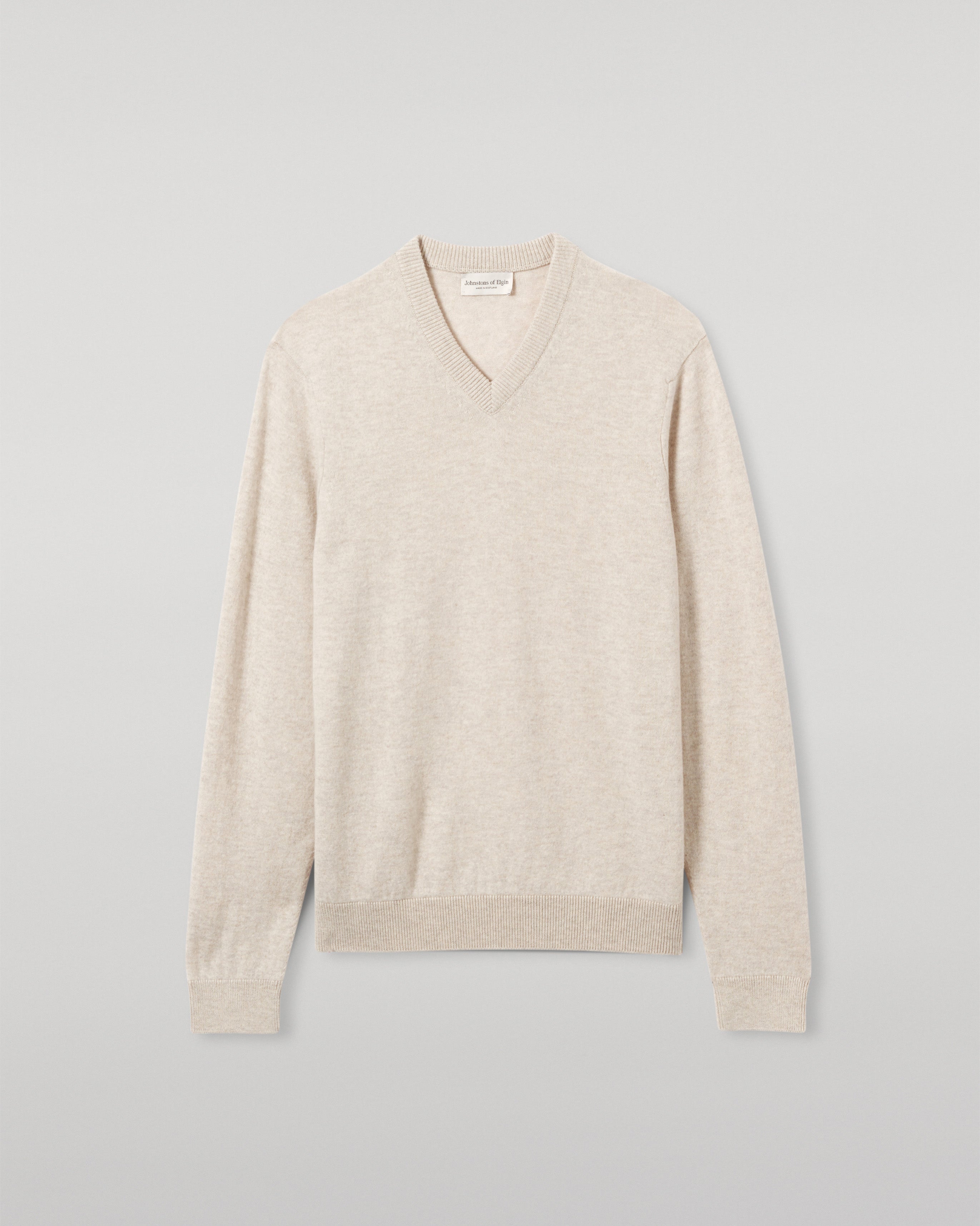 Rory Natural Classic Cashmere V-Neck Jumper