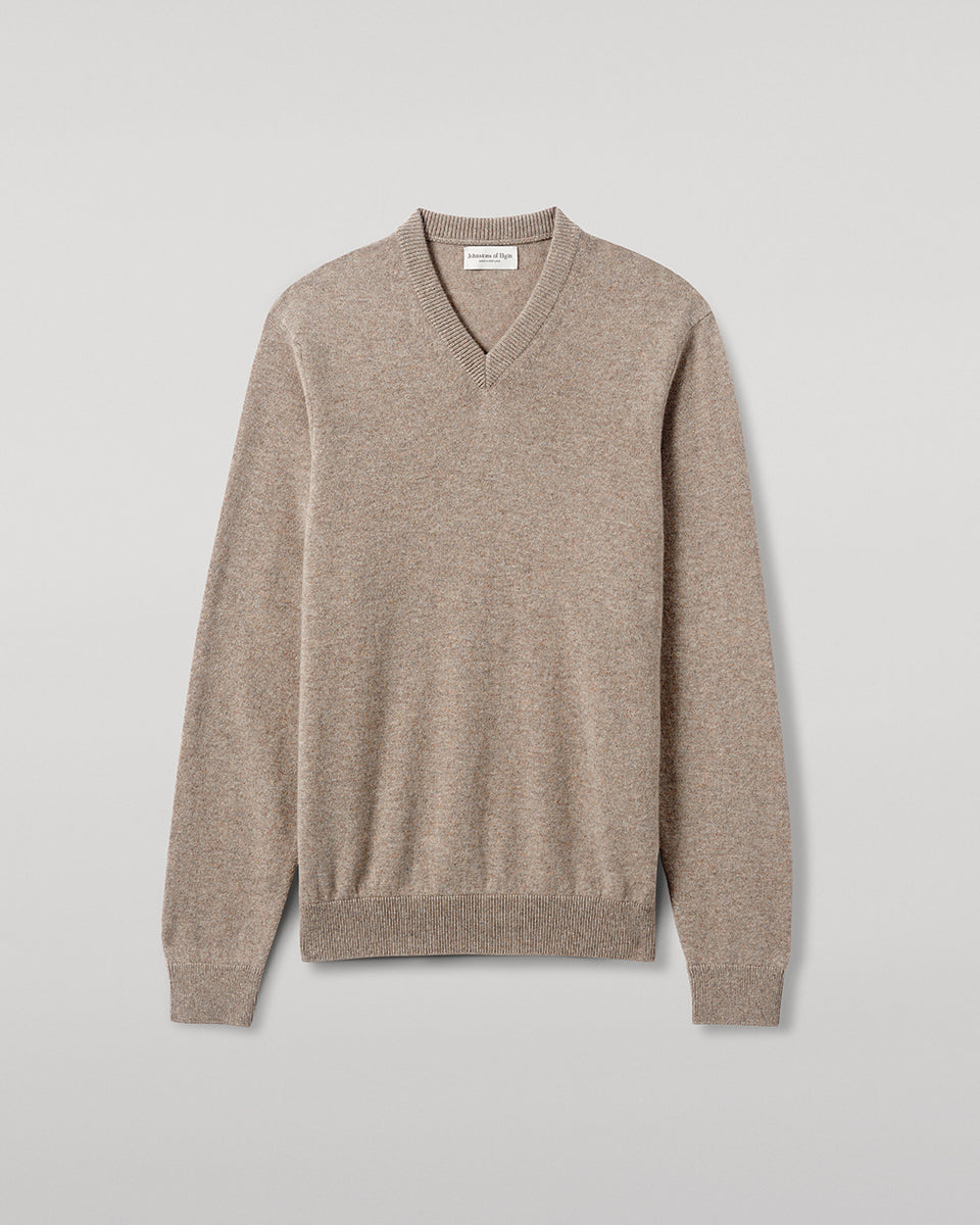 Rory Brown Classic Cashmere V-Neck Jumper
