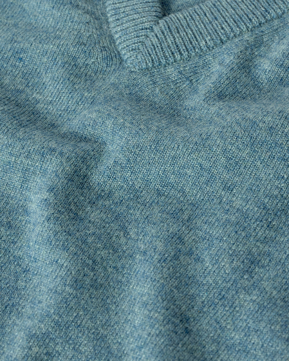 Rory Green Classic Cashmere V-Neck Jumper