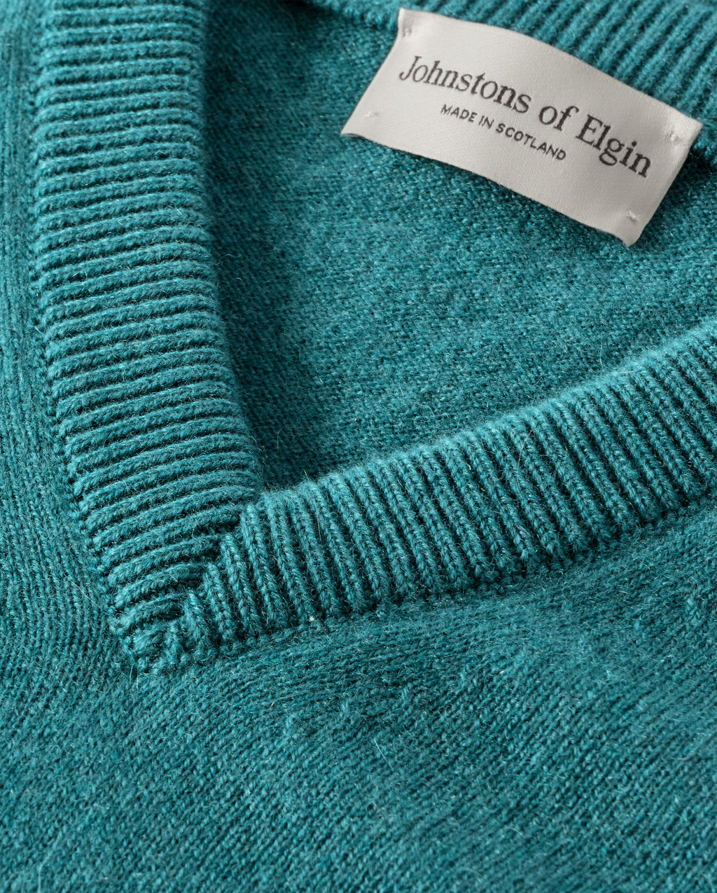 Rory Green Classic Cashmere V-Neck Jumper